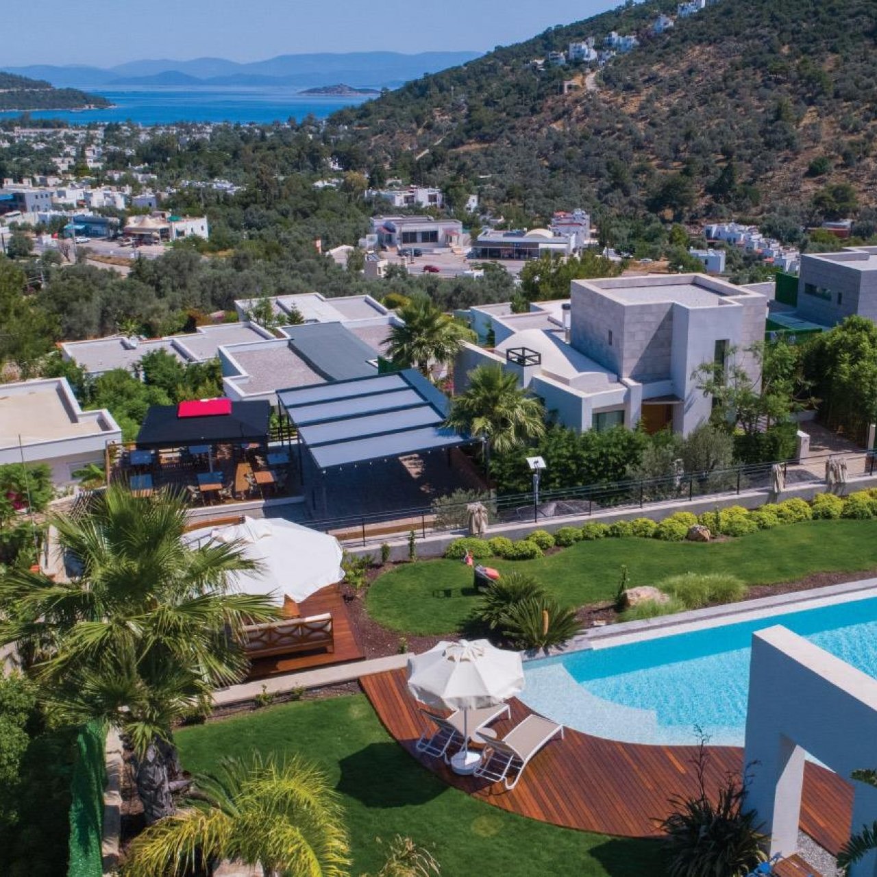 Alya Sierra Villa Bodrum Kuşbakışı Görüntüsü