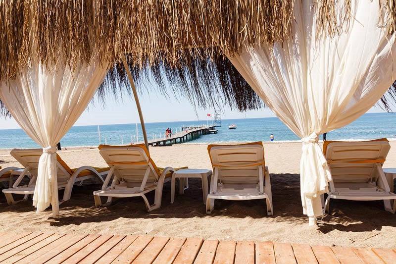Şah inn Paradise Tatil Köyü Sahil Şezlonglar